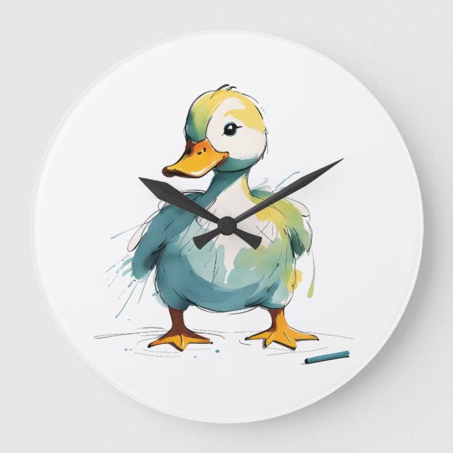 Grande Horloge Ronde canard (Recto)