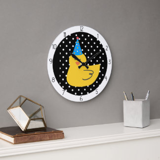 Grande Horloge Ronde canard caneton 