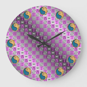 Grande Horloge Ronde Cancer & Coq de feu