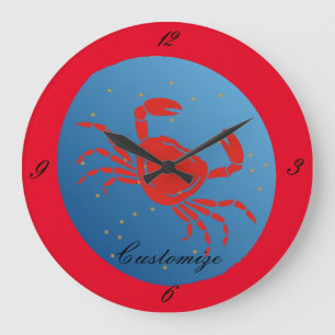Grande Horloge Ronde Cancer Crab Zodiac Thunder_Cove