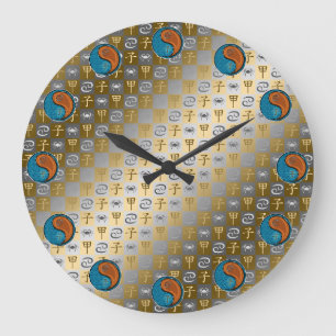 Grande Horloge Ronde Cancer & Rat de Bois