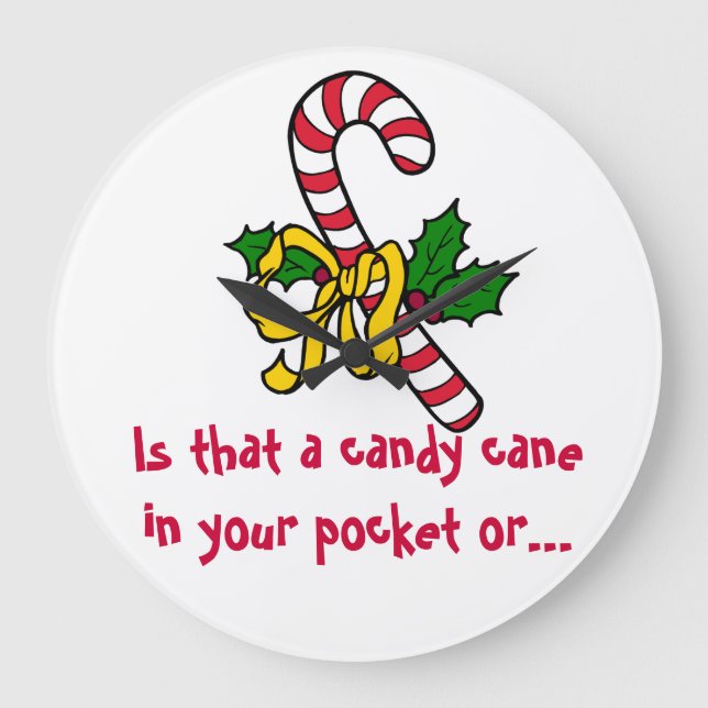 Grande Horloge Ronde Candy Cane Joke (Recto)