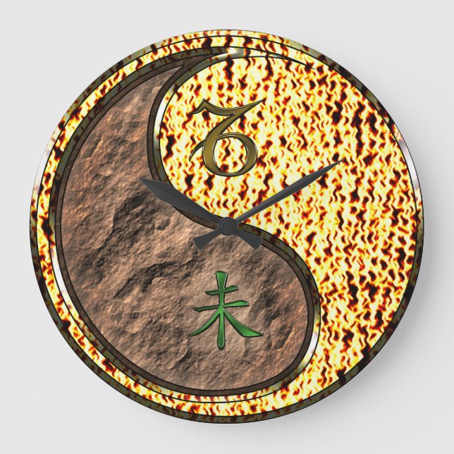 Grande Horloge Ronde Capricorne & Chèvre de feu (Recto)