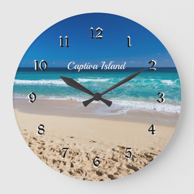 Grande Horloge Ronde Captiva Island, Floride - paradis tropical (Recto)