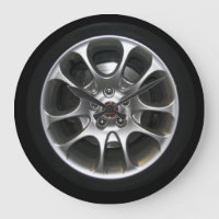 Car Wheel hubcap clock