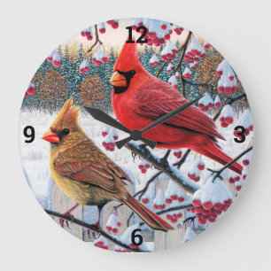 Grande Horloge Ronde Cardinals and Berries