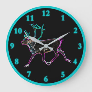 Grande Horloge Ronde Caribou électrique