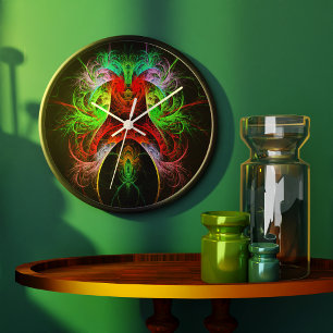 Grande Horloge Ronde Carnaval Abstract Art Round