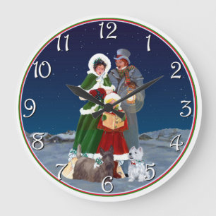 Grande Horloge Ronde Carols de Christmas