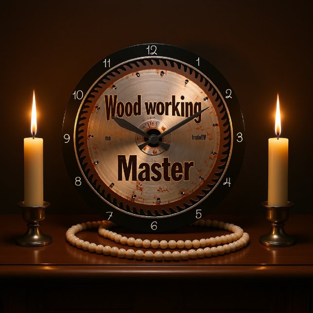 Grande Horloge Ronde Carpenter's Saw Blade (Créateur téléchargé)