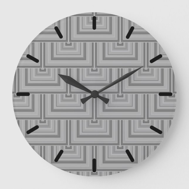 Grande Horloge Ronde Carré gris (Recto)