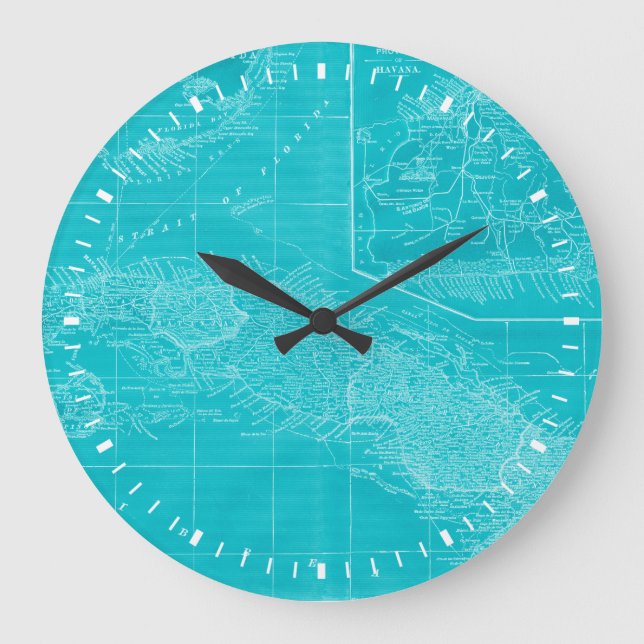 Grande Horloge Ronde Carte bleue du Cuba (Recto)