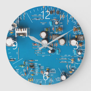 Grande Horloge Ronde Carte de circuit électronique