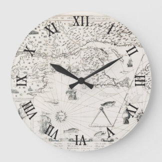 Grande Horloge Ronde Carte du monde médiéval Québec Nouvelle-France Amé