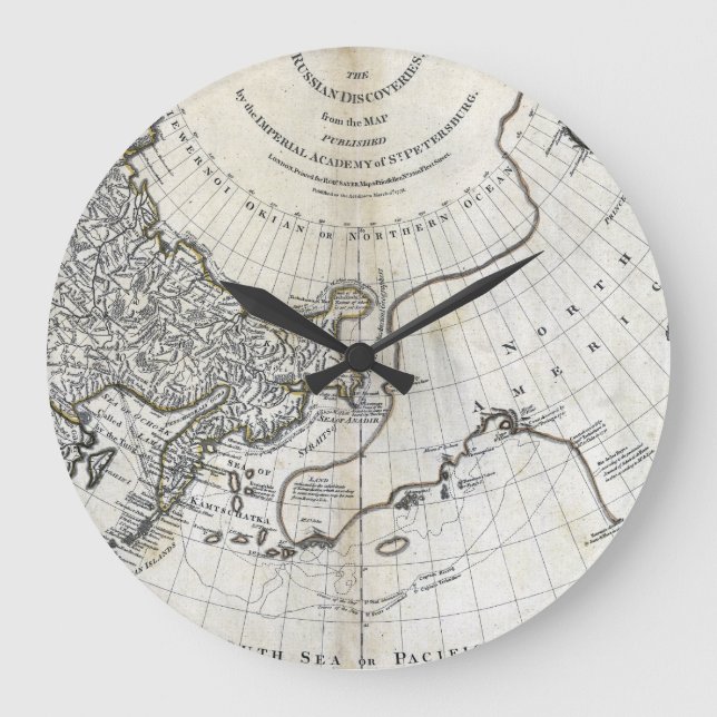 GRANDE HORLOGE RONDE CARTE : NORTH PACIFIC (Recto)