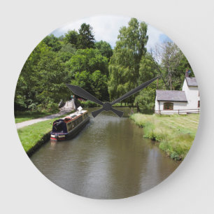 Grande Horloge Ronde Carte postale du canal Caldon Consall Staffordshir