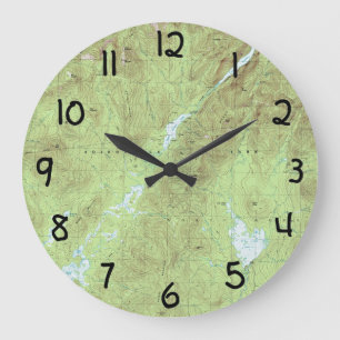 Grande Horloge Ronde Carte topographique du Mont Marcy - Adirondack Par