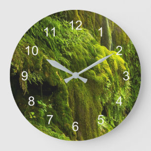 Grande Horloge Ronde Cascade en vert