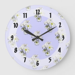 Grande Horloge Ronde Cascade of White Daisies
