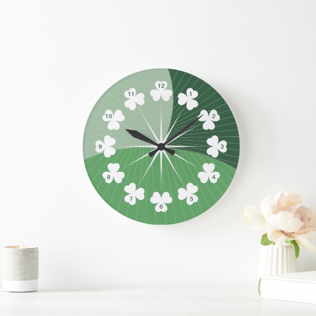Grande Horloge Ronde Cascade shamrock (Maison)
