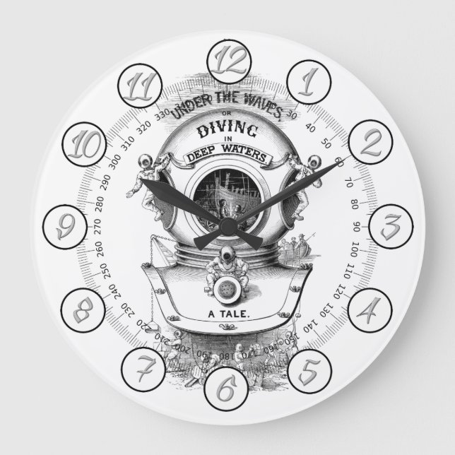 Grande Horloge Ronde Casque de plongée antique (Recto)