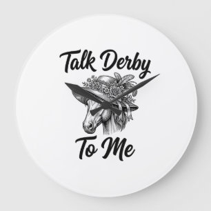 Grande Horloge Ronde Casquette de cheval Derby vintage Talk Derby To Me
