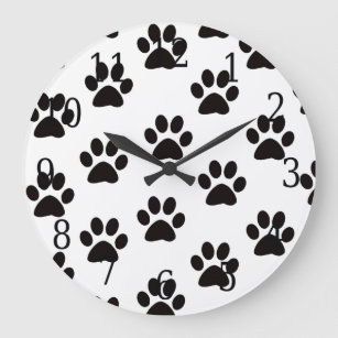 Grande Horloge Ronde Cat Paw Prince Clock