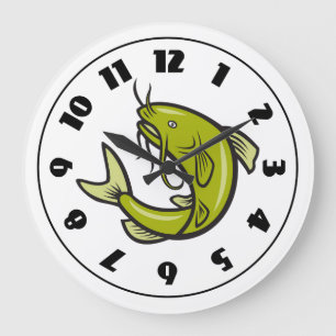 Grande Horloge Ronde Catfish clock