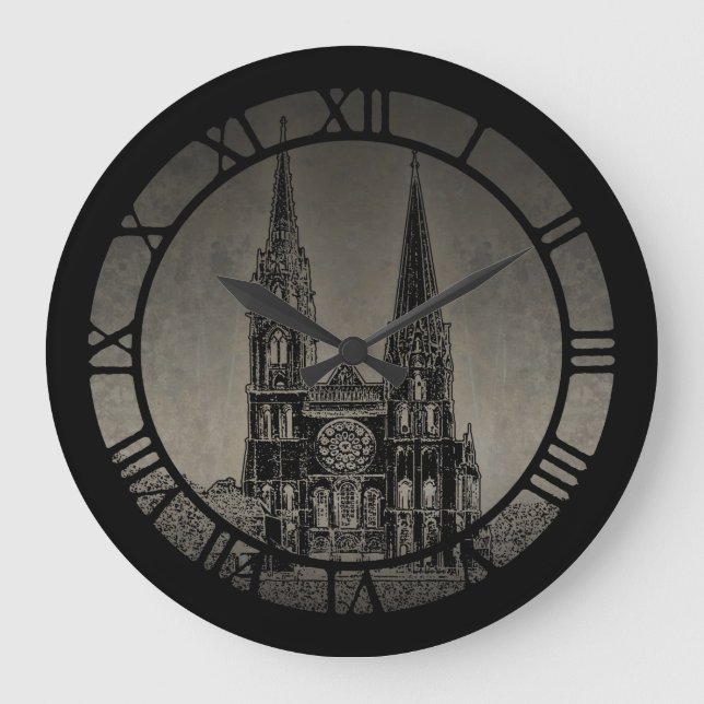 Grande Horloge Ronde Cathédrale ancienne (Recto)