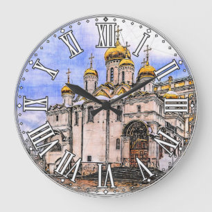Grande Horloge Ronde Cathédrale de l'Annonciation. Kremlin de Moscou. R