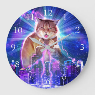Grande Horloge Ronde Catzilla