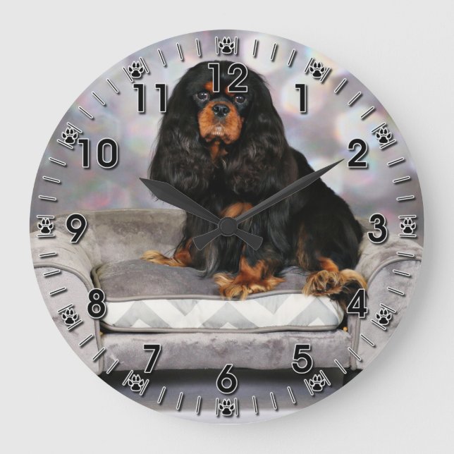 Grande Horloge Ronde Cavalier King Charles Spaniel - Mugs (Recto)