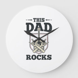 Grande Horloge Ronde Ce papa déchire conception de t-shirt pour papa av