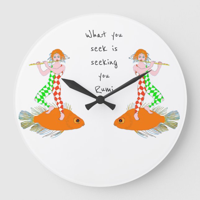 Grande Horloge Ronde Ce que vous cherchez vous cherche. (Recto)