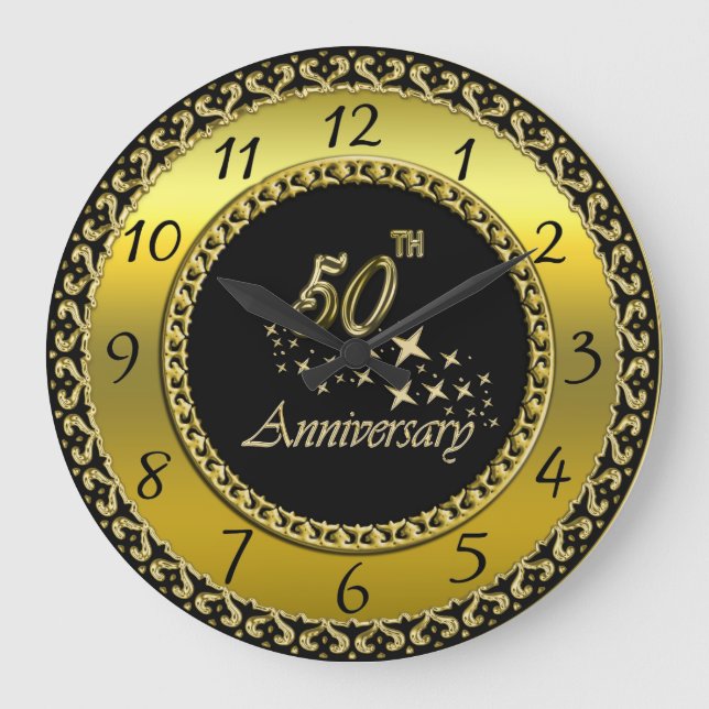 Grande Horloge Ronde Célébration du 50e anniversaire de l'or et du noir (Recto)