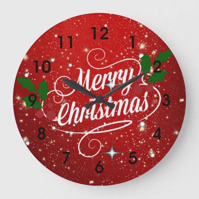 Grande Horloge Ronde Celebration Red, Merry Christmas (Recto)