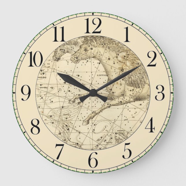 Grande Horloge Ronde Celestial Atlas Map Large Clock (Recto)