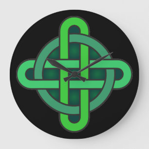 Grande Horloge Ronde celtique noeud irlande symbole antique païen irlan
