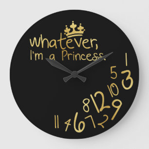 Grande Horloge Ronde Celui qui, je sois une princesse