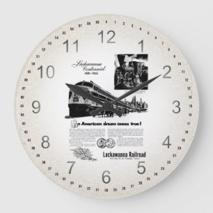 Grande Horloge Ronde Centenaire ferroviaire de Lackawanna 1951