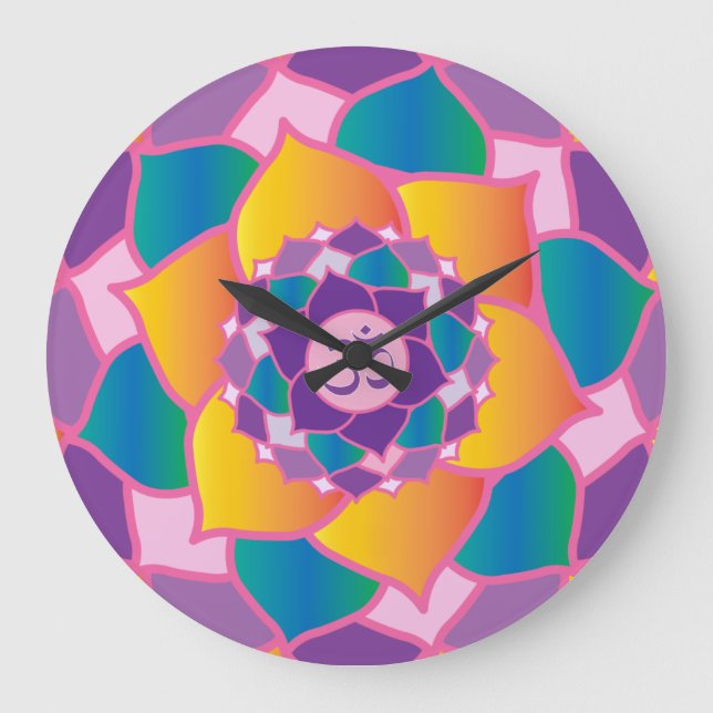 Grande Horloge Ronde Centre de yoga ou club de yoga (Recto)