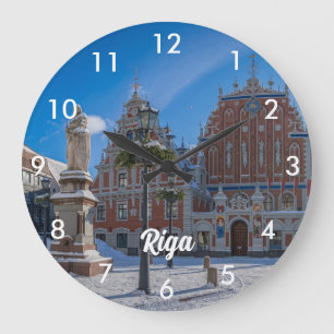 Grande Horloge Ronde Centre-ville historique de Riga, Lettonie