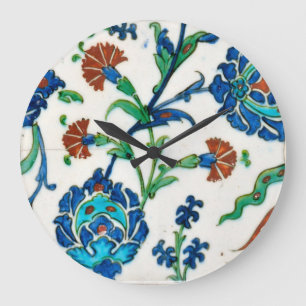 Grande Horloge Ronde céramique d'iznik