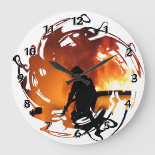 Grande Horloge Ronde Cercle des flames