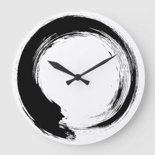 Grande Horloge Ronde Cercle Zen Enso