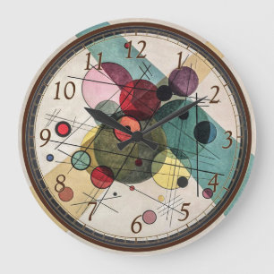 Grande Horloge Ronde Cercles dans un cercle - Kandinsky