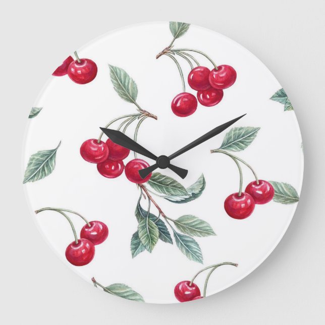 Grande Horloge Ronde Cerises (Recto)