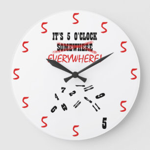 Grande Horloge Ronde C'est 5 heures partout