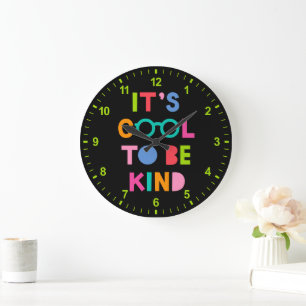 Grande Horloge Ronde C'est Cool d'être gentil