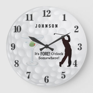 Grande Horloge Ronde C'est Fore O'clock Quelque part